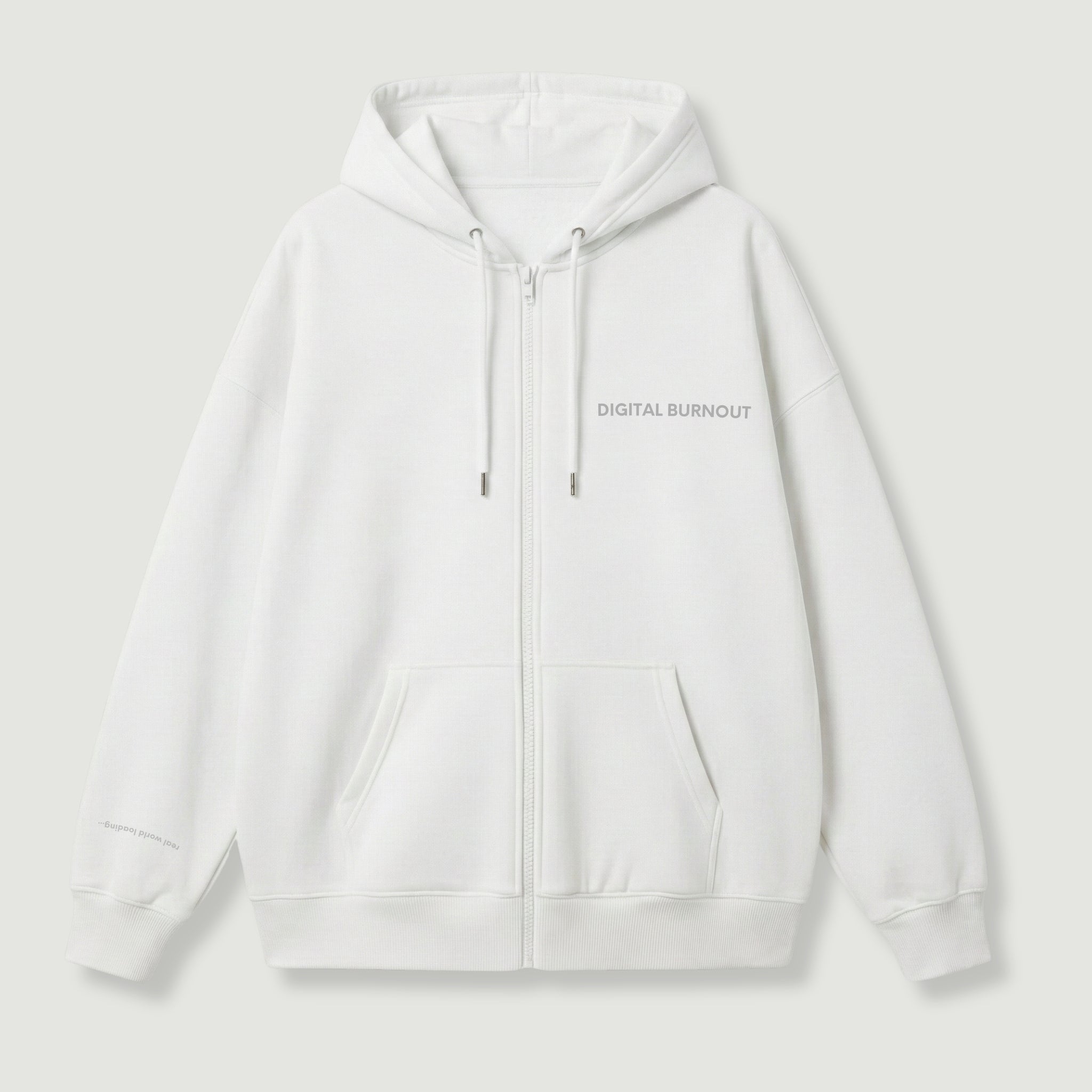 "DIGITAL BURNOUT" Zip Hoodie