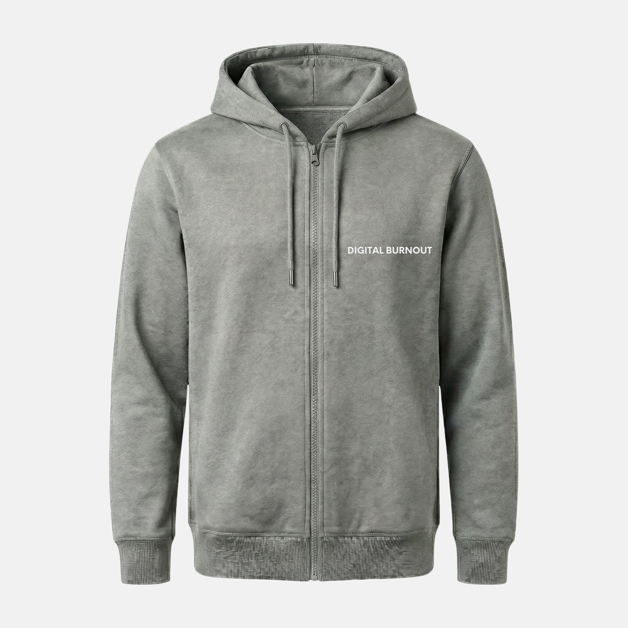 "DIGITAL BURNOUT" Zip Hoodie
