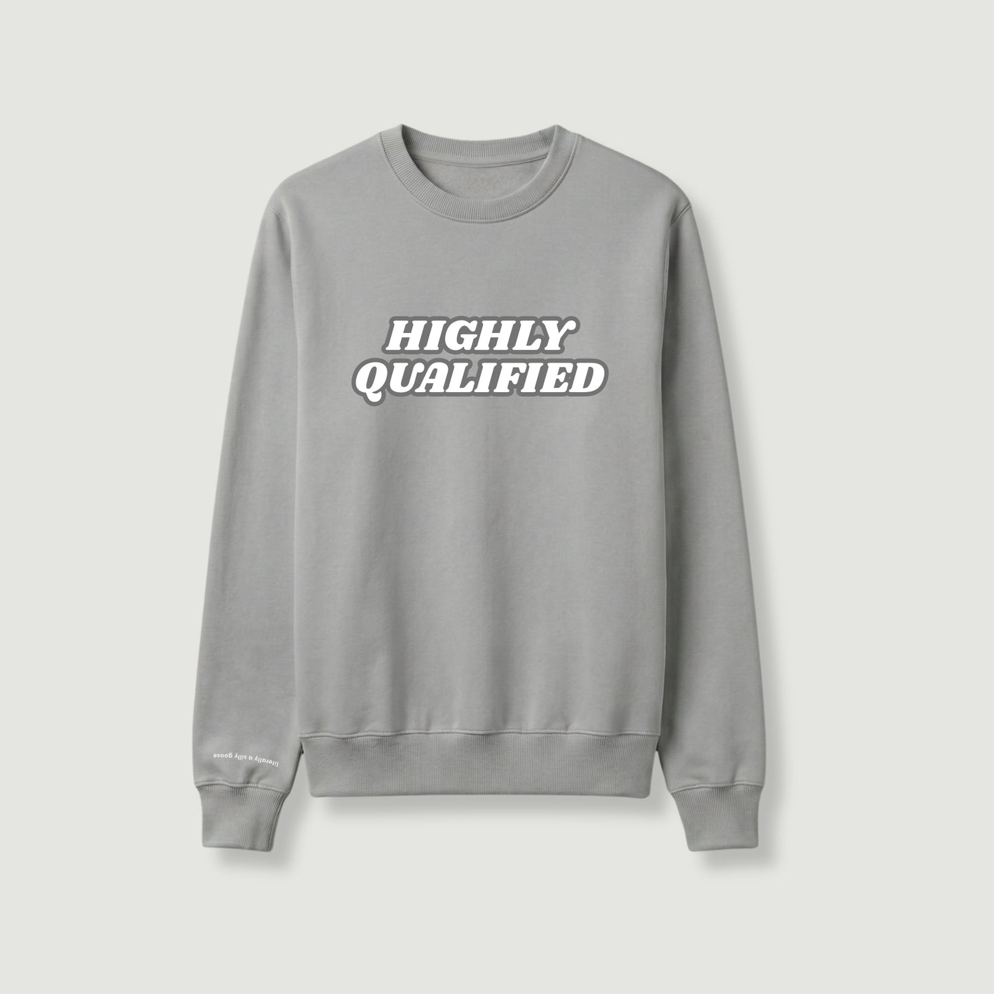 "HIGHLY QUALIFIED" 圓領衛衣