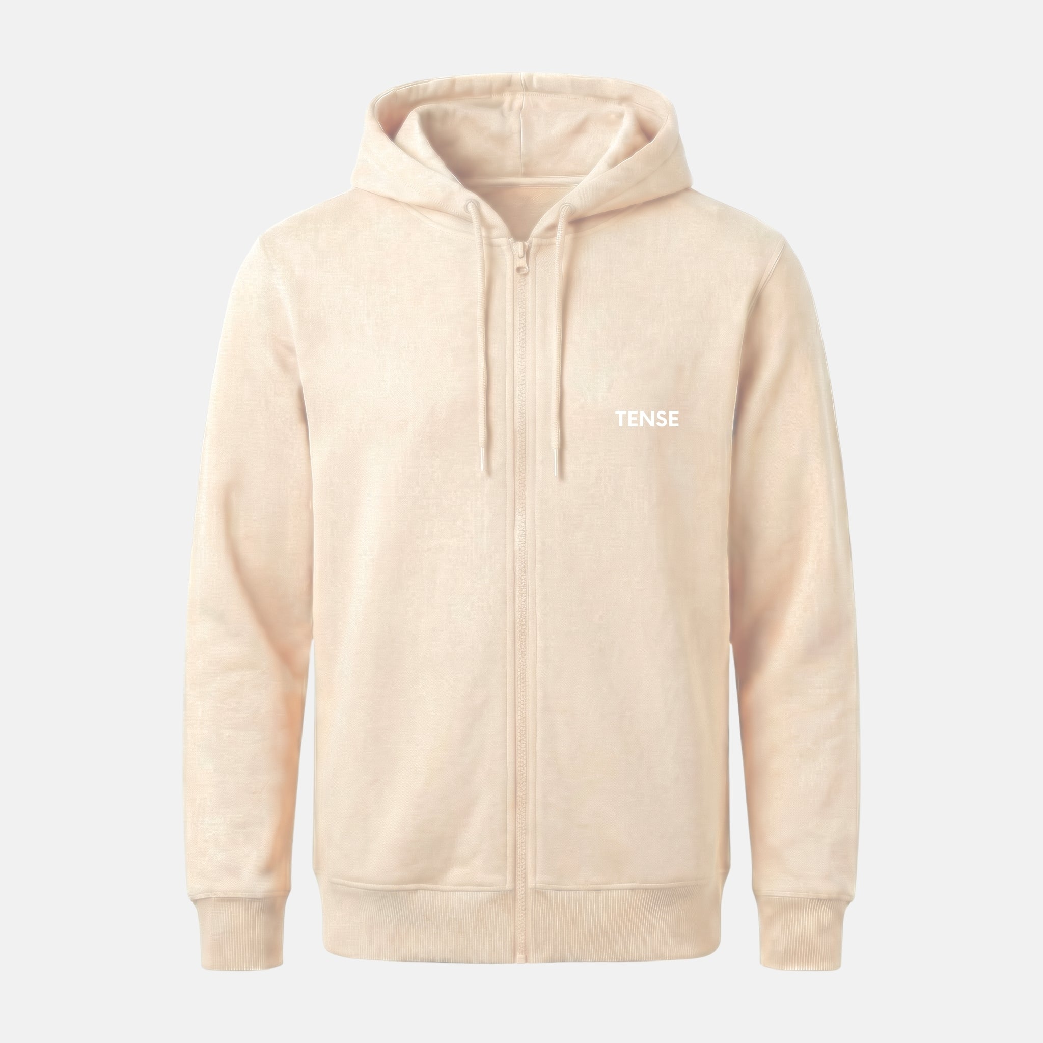 "TENSE" Zip Hoodie